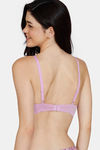 Zivame Robin's Song Padded Wired 3/4th Coverage T-Shirt Bra - Violet Tulip — thumbnail 2